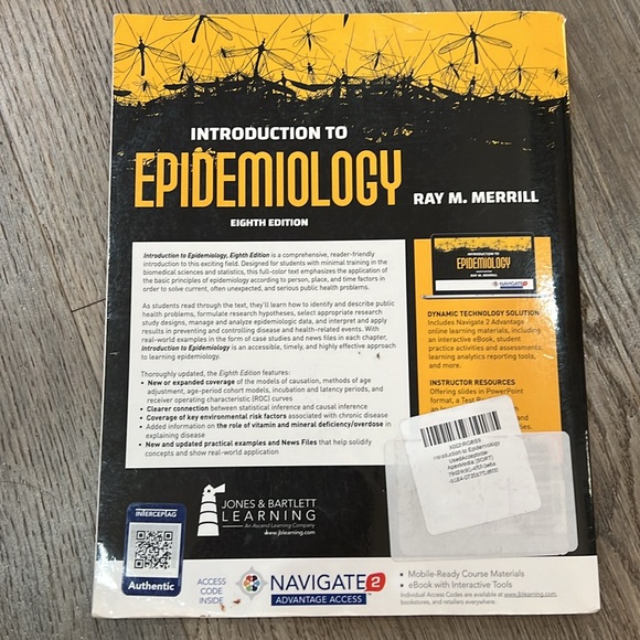Introduction to Epidemiology paperback textbook, 8th edition. Ray M. Merrill - Picture 2 of 3